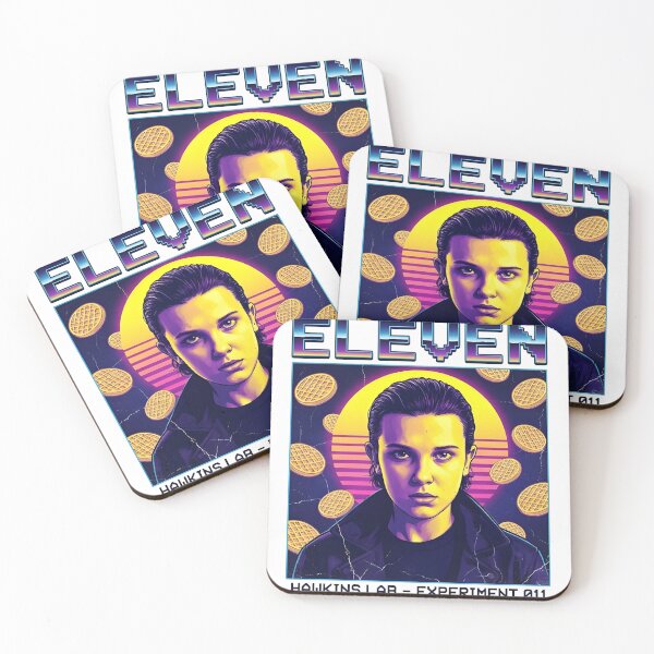 Item preview, Eleven: Retro Synthwave Waffle Queen designed and sold by VortexPix.