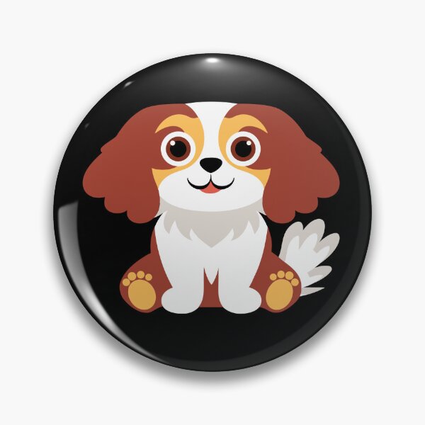 Item preview, Cavalier King Charles Spaniel Cute Blenheim Puppy Dog designed and sold by AntiqueImages.