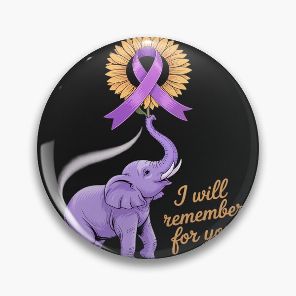 Item preview, Elephant I Will Remember For You Sunflower Alzheimer designed and sold by Rackaam.