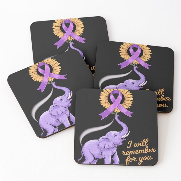 Item preview, Elephant I Will Remember For You Sunflower Alzheimer designed and sold by Rackaam.