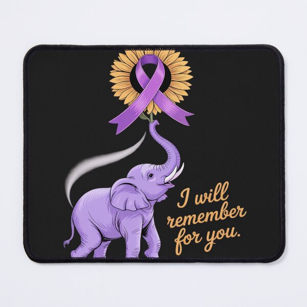 Item preview, Elephant I Will Remember For You Sunflower Alzheimer designed and sold by Rackaam.