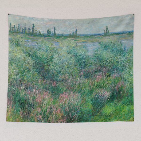 Item preview, Berges De La Seine Pres De Vetheuil by Claude Monet: Impressionist River Poster designed and sold by artofuniverse.