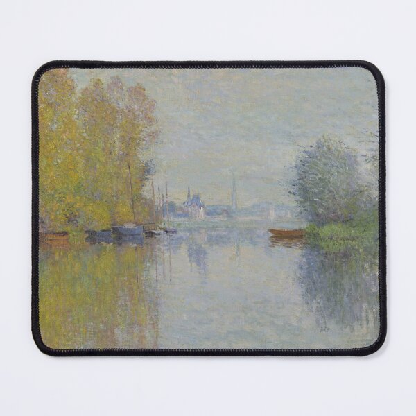Item preview, Autumn on the Seine Argenteuil by Claude Monet: Tranquil Impressionist River View designed and sold by artofuniverse.