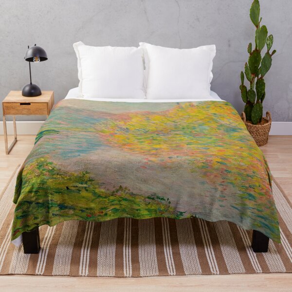 Item preview, Automne a Jeufosse by Claude Monet: Luminous Impressionist River Landscape Poster designed and sold by artofuniverse.