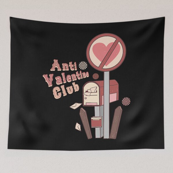 Item preview, Anti Valentine Club Retro Skeleton designed and sold by oayuwhvzakk33.