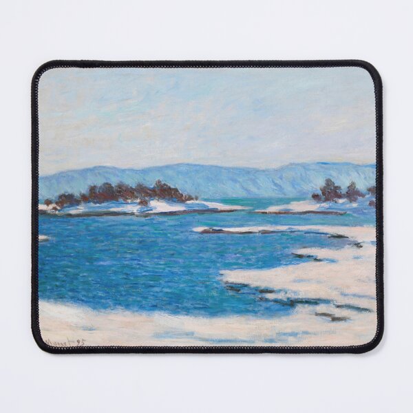 Item preview, Claude Monet Poster: Au Bord Du Fjord De Christiania: Winter Impressionist Landscape designed and sold by artofuniverse.