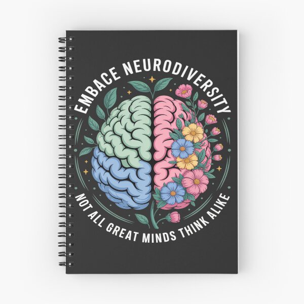 Item preview, Embrace Neurodiversity Brain Autism Awareness ADHD Autistic designed and sold by Rackaam.