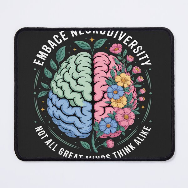 Item preview, Embrace Neurodiversity Brain Autism Awareness ADHD Autistic designed and sold by Rackaam.
