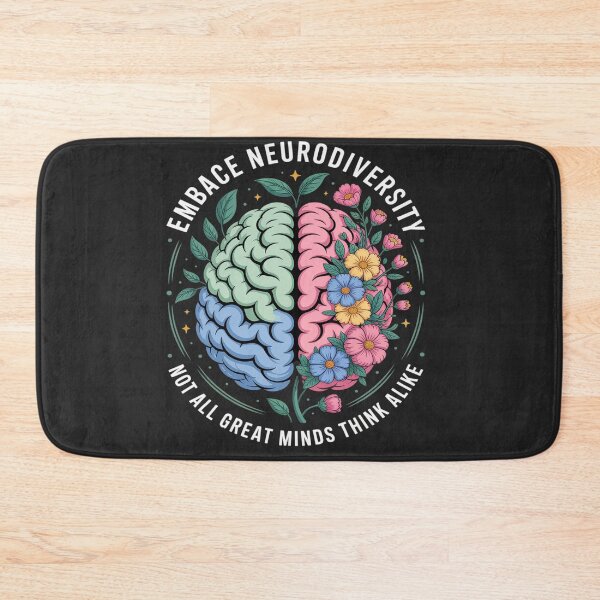 Item preview, Embrace Neurodiversity Brain Autism Awareness ADHD Autistic designed and sold by Rackaam.