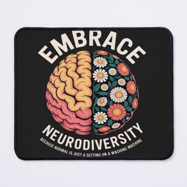 Item preview, Embrace Neurodiversity Floral ADHD Awareness designed and sold by Rackaam.