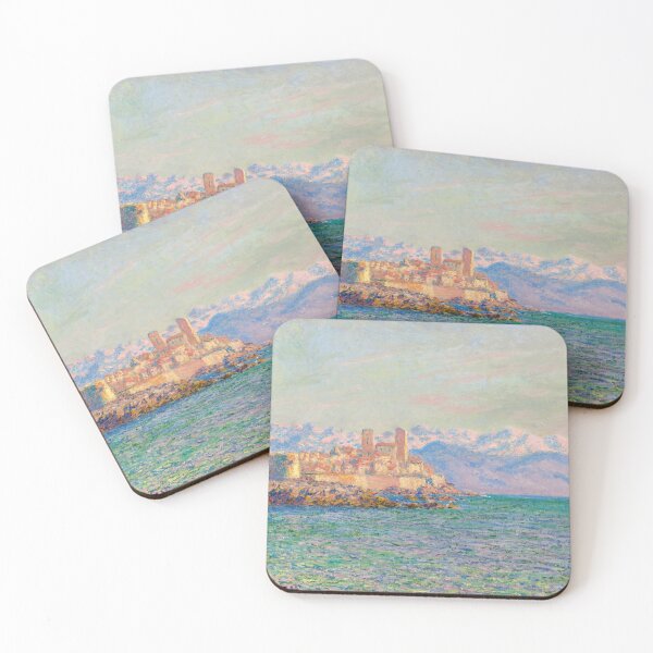 Item preview, Antibes Le Fort by Claude Monet: Coastal Impressionist Fine Art Print designed and sold by artofuniverse.