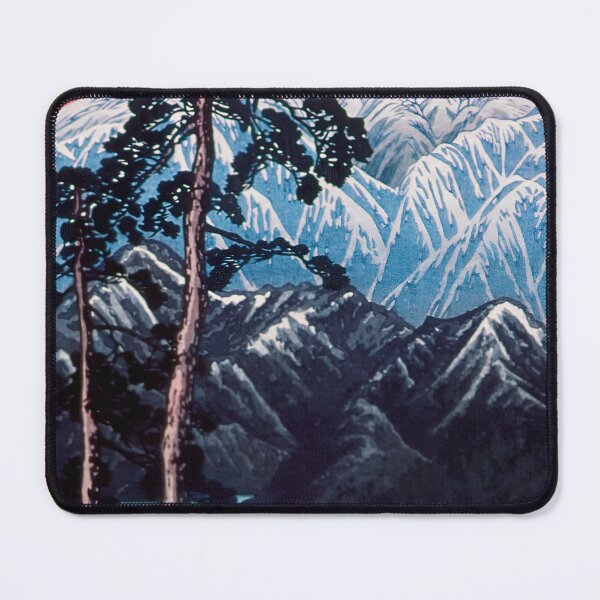Item preview, Mount Shirouma and Lake - Hiroaki Takahashi Vintage Print designed and sold by Open Canvas.