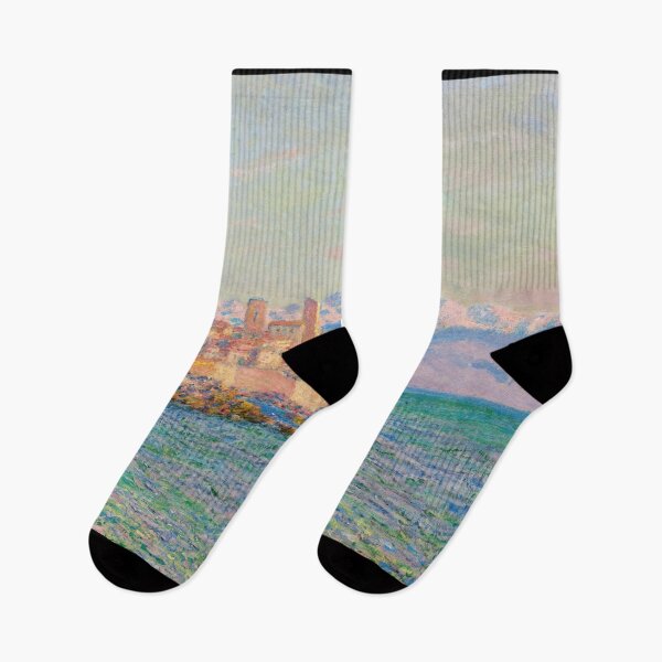 Item preview, Antibes Le Fort by Claude Monet: Coastal Impressionist Fine Art Print designed and sold by artofuniverse.
