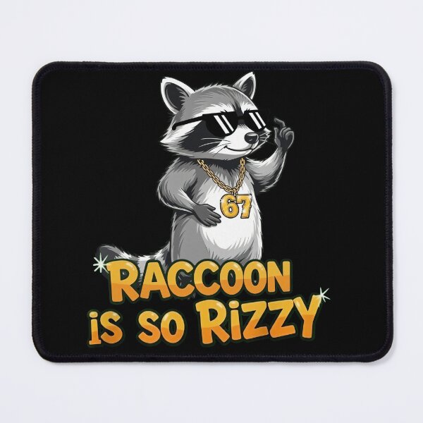 Item preview, 67 Six Seven Cool Gangsta Raccoon Streetwear T-Shirt designed and sold by LashondaGreen89.