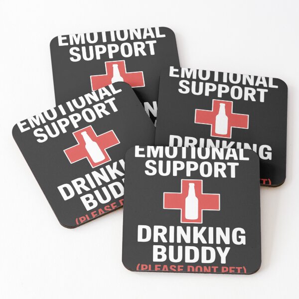 Item preview, Emotional Support Drinking Buddy Adult Funny Drinking designed and sold by Rackaam.