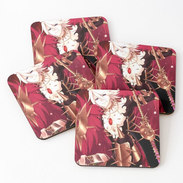 Item preview, Red Karna Fate Grand Order Crimson Gold Lancer Warrior Strong Aura Flame designed and sold by Tokyonomad.