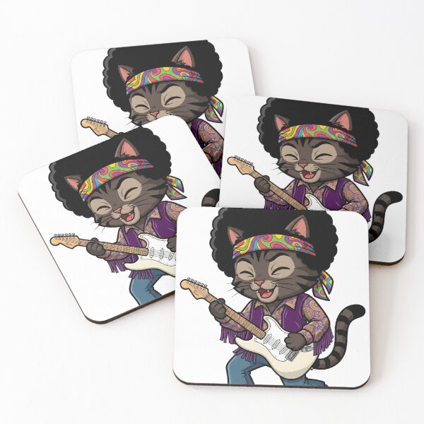 Item preview, Experience The Meow - Retro Woodstock Cat 60s Guitar Legend Parody designed and sold by Coldink.