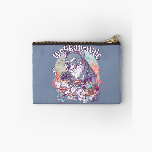 Item preview, Workahowlic - Workaholic wolf pun designed and sold by SPIRIMAL.