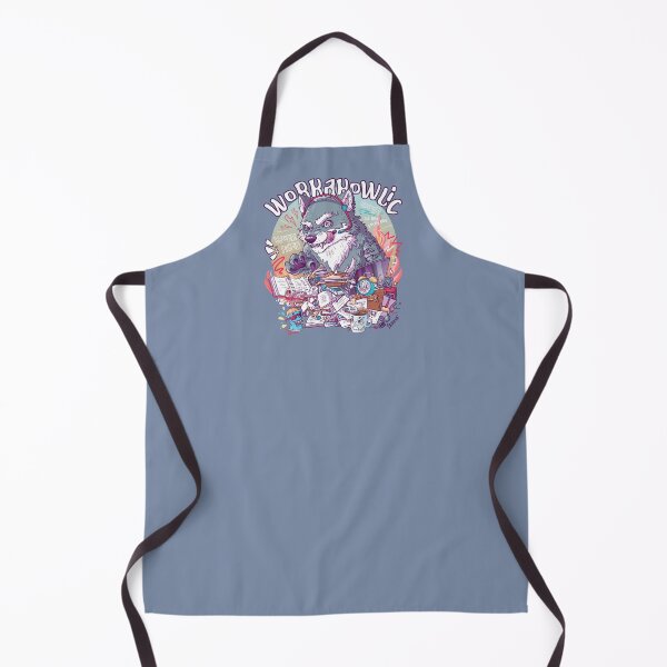Item preview, Workahowlic - Workaholic wolf pun designed and sold by SPIRIMAL.