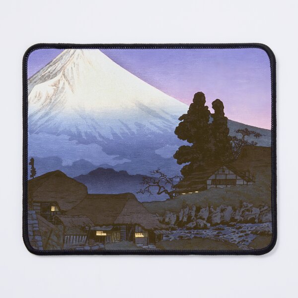 Item preview, Mount Fuji and Village at Twilight - Hiroaki Takahashi Vintage Print designed and sold by Open Canvas.
