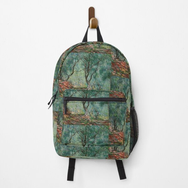Item preview, Bois Doliviers Au Jardin Moreno by Claude Monet: Impressionist Olive Grove Print designed and sold by artofuniverse.