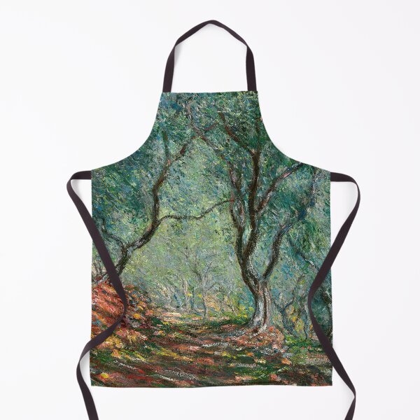 Item preview, Bois Doliviers Au Jardin Moreno by Claude Monet: Impressionist Olive Grove Print designed and sold by artofuniverse.