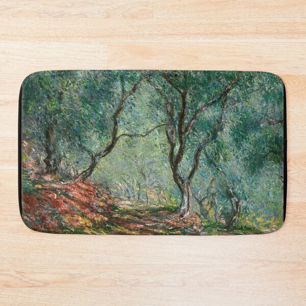 Item preview, Bois Doliviers Au Jardin Moreno by Claude Monet: Impressionist Olive Grove Print designed and sold by artofuniverse.