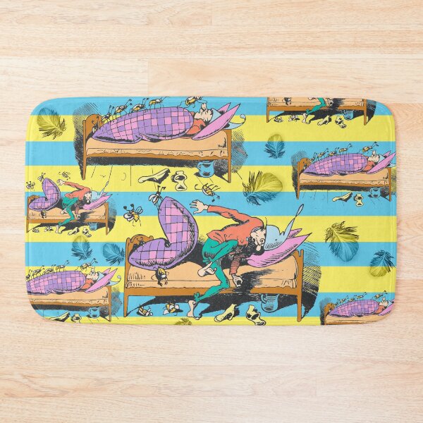Item preview,  across his duvet and tickle his nose. Then good uncle Fritz wakes up from fear and horrifies the insects.
Max and Moritz played a bad trick on him and hid the animals in his bedroom.
The design by mallybeau Mauswohn shows a colorful illustration with W designed and sold by Mauswohn.