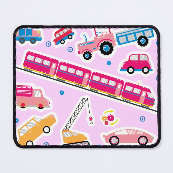 Item preview, pink colored vehicle illustrations designed and sold by steekeets.
