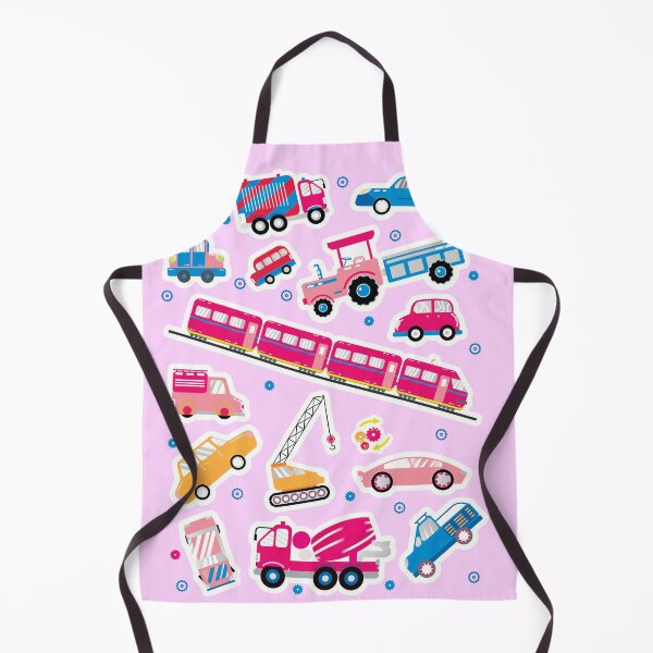 Item preview, pink colored vehicle illustrations designed and sold by steekeets.