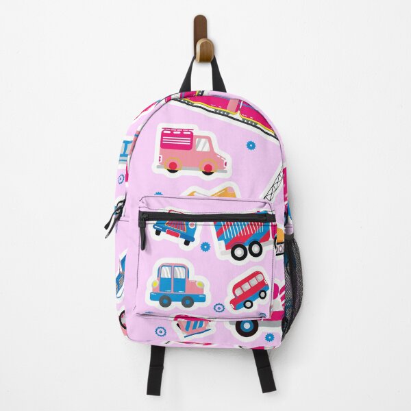 Item preview, pink colored vehicle illustrations designed and sold by steekeets.