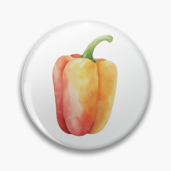 Item preview, Soft Watercolor Bell Pepper Sticker designed and sold by GentleDayStudio.