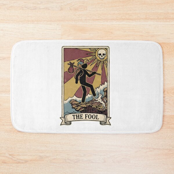 Item preview, Goth Stickman The Fool Retro Tarot Card Aesthetic Spooky Funny Meme Vintage Woodcut Style designed and sold by StickyGuys.