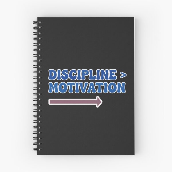 Item preview, DISCIPLINE > MOTIVATION Retro 70s Gym Mindset Quote designed and sold by INNER WINNER YOU.