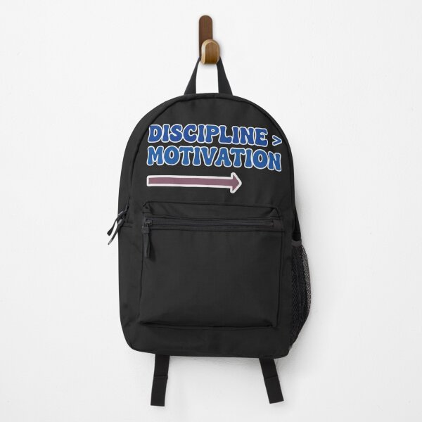 Item preview, DISCIPLINE > MOTIVATION Retro 70s Gym Mindset Quote designed and sold by INNER WINNER YOU.