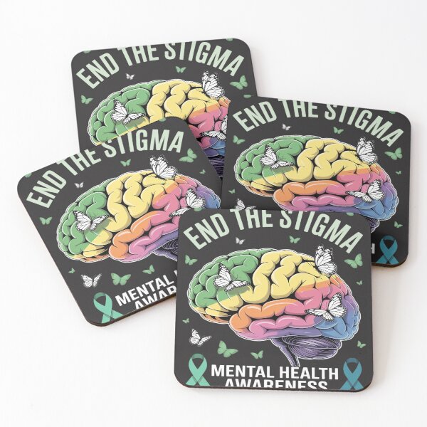 Item preview, End The Stigma Mental Health Matters Mental Health Awareness designed and sold by Rackaam.