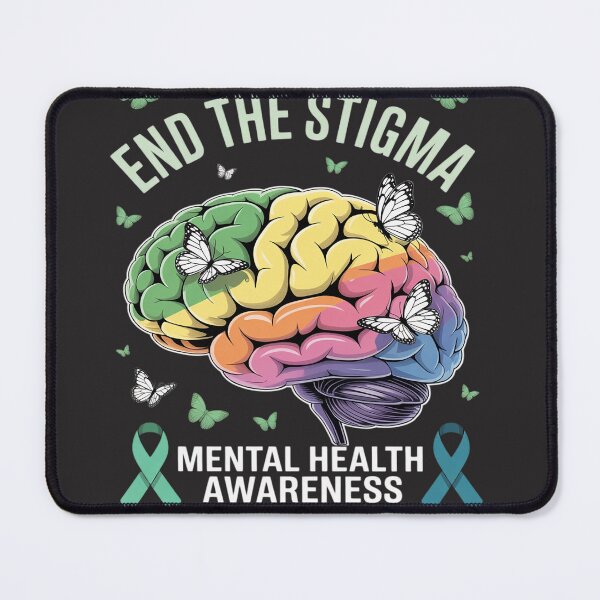 Item preview, End The Stigma Mental Health Matters Mental Health Awareness designed and sold by Rackaam.