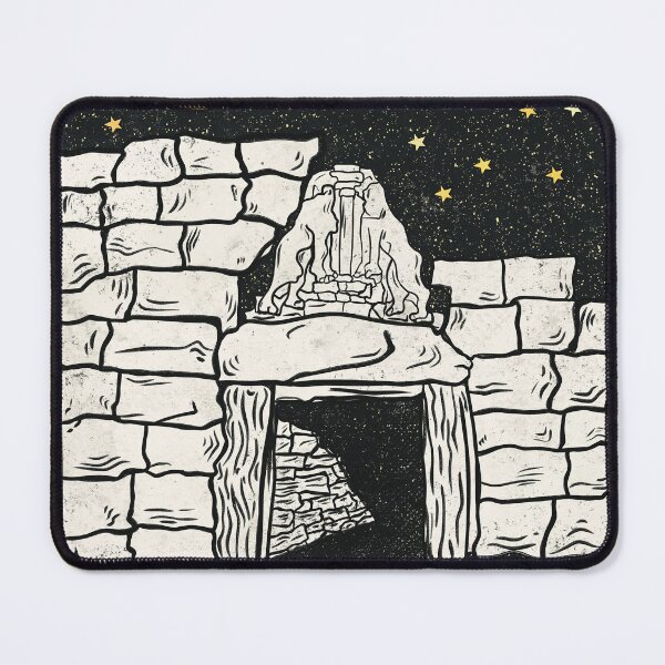 Item preview, Lion Gate of Mycenae - Mycenaean Civilization Ancient Greek Illustration designed and sold by Ancient-Tales.
