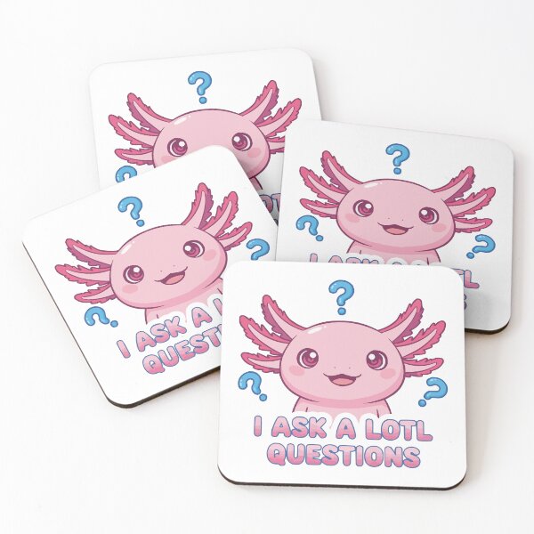 Item preview, I Ask A Lotl Questions - Funny Axolotl Pun designed and sold by Petzzz.