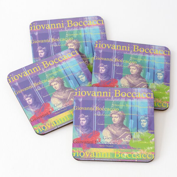 Item preview, Giovanni Boccaccio Pop Art – Aesthetic Literature Collage designed and sold by Mauswohn.