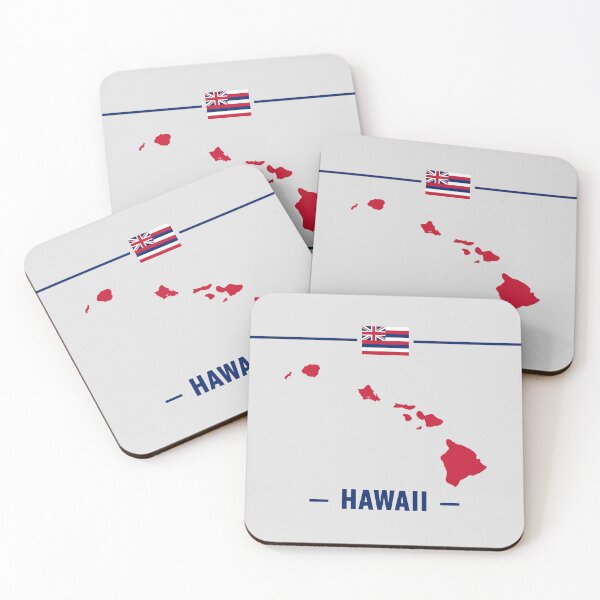 Item preview, Hawaii State Map & Flag - Aloha Spirit Paradise designed and sold by mashmosh.