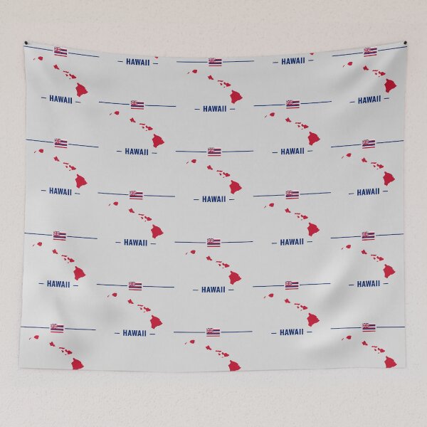 Item preview, Hawaii State Map & Flag - Aloha Spirit Paradise designed and sold by mashmosh.
