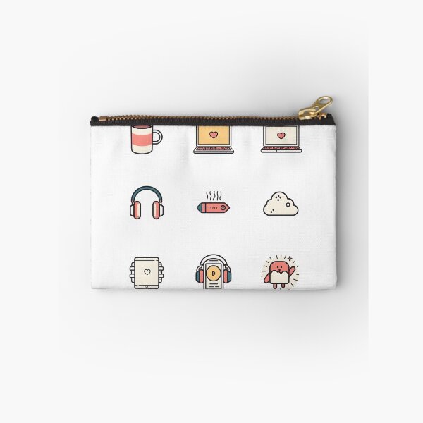 Item preview, Cute Everyday Life Icons – Minimal Coffee & Tech Illustration Set designed and sold by Trendymart-shop.
