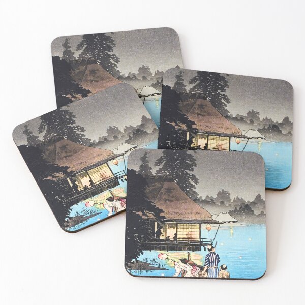 Item preview, Evening Boat Ride near Tea House - Hiroaki Takahashi Vintage Print designed and sold by Open Canvas.