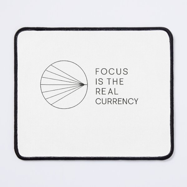 Item preview, Focus Is the Real Currency - Minimalist Productivity Quote designed and sold by MKreative Studio.