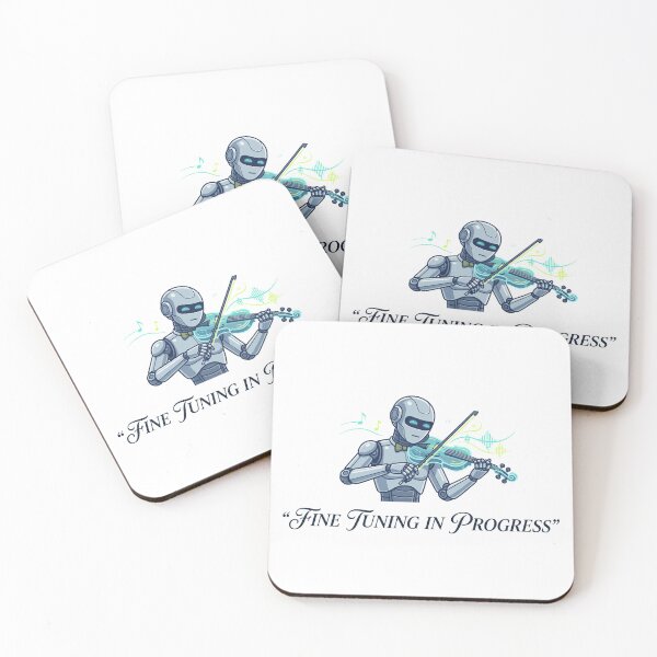 Item preview, Fine Tuning in Progress AI Humor T-Shirt | Creative Robot Music Tech Design designed and sold by CreativeHymms.
