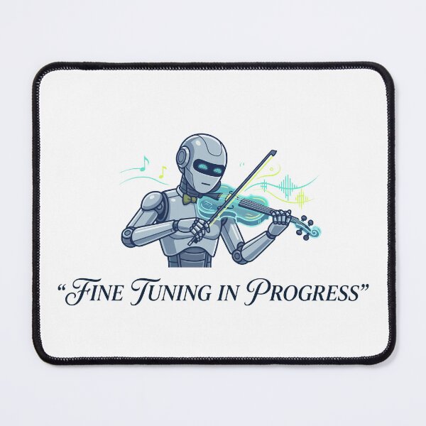 Item preview, Fine Tuning in Progress AI Humor T-Shirt | Creative Robot Music Tech Design designed and sold by CreativeHymms.