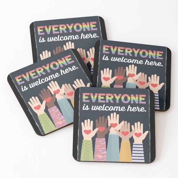 Item preview, everyone is welcome here idaho teacher Fist Hand Support 1  designed and sold by FadeOfThrone.