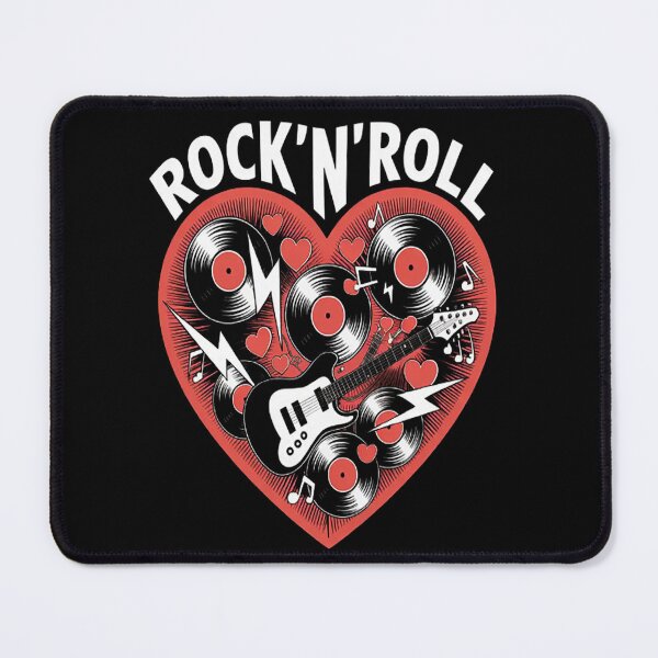 Item preview, Rock N Roll Music Heart Valentine designed and sold by TheRetroStyle.