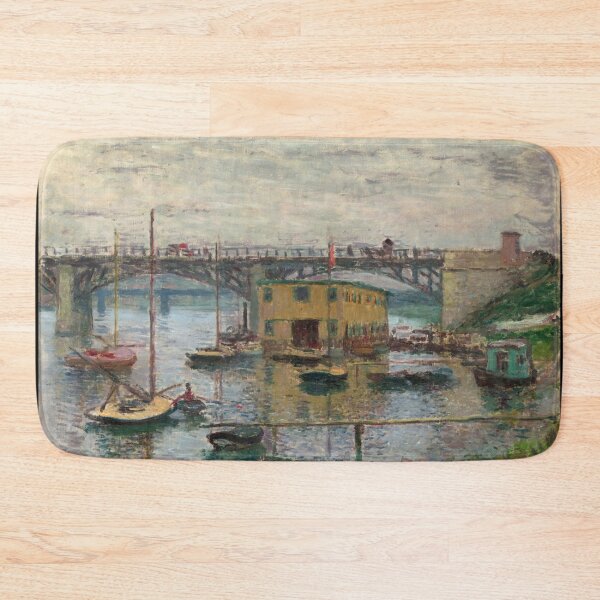 Item preview, Bridge at Argenteuil on a Gray Day by Claude Monet: Impressionist River Poster designed and sold by artofuniverse.